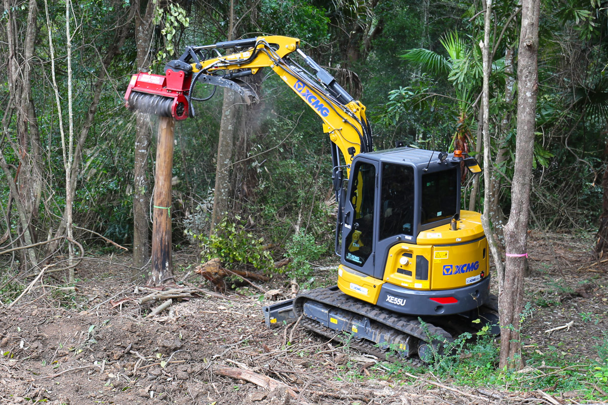 XCMG-XE55U-Excavator-Fecon-FMX36-Mulcher-Forestry-Newcastle-Brisbane-Perth-1-Web