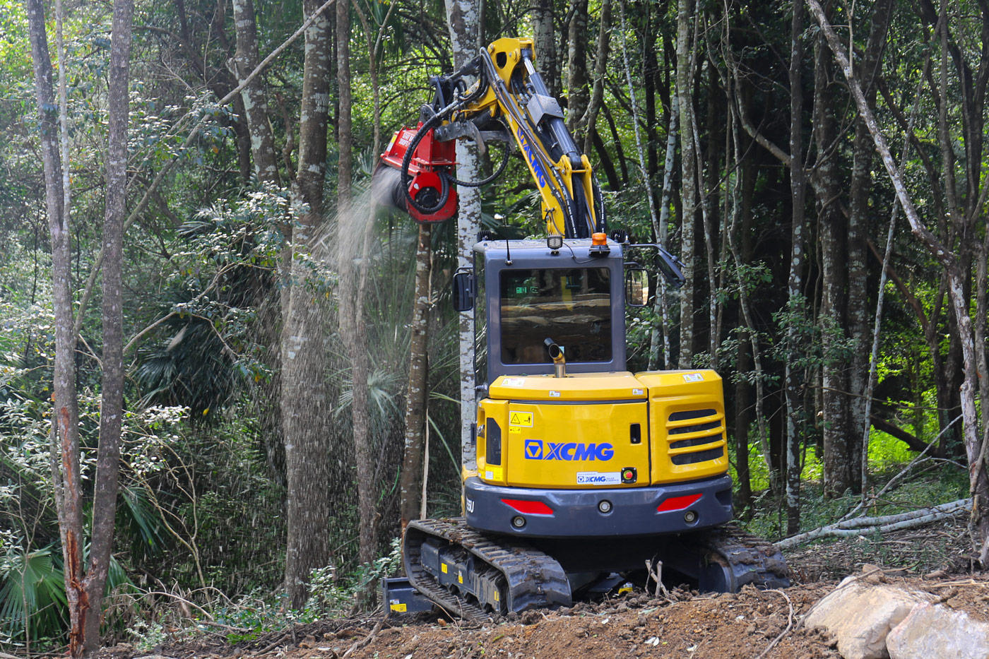 XCMG-XE55U-Excavator-Fecon-FMX36-Mulcher-Forestry-Newcastle-Brisbane-Perth-3-Web